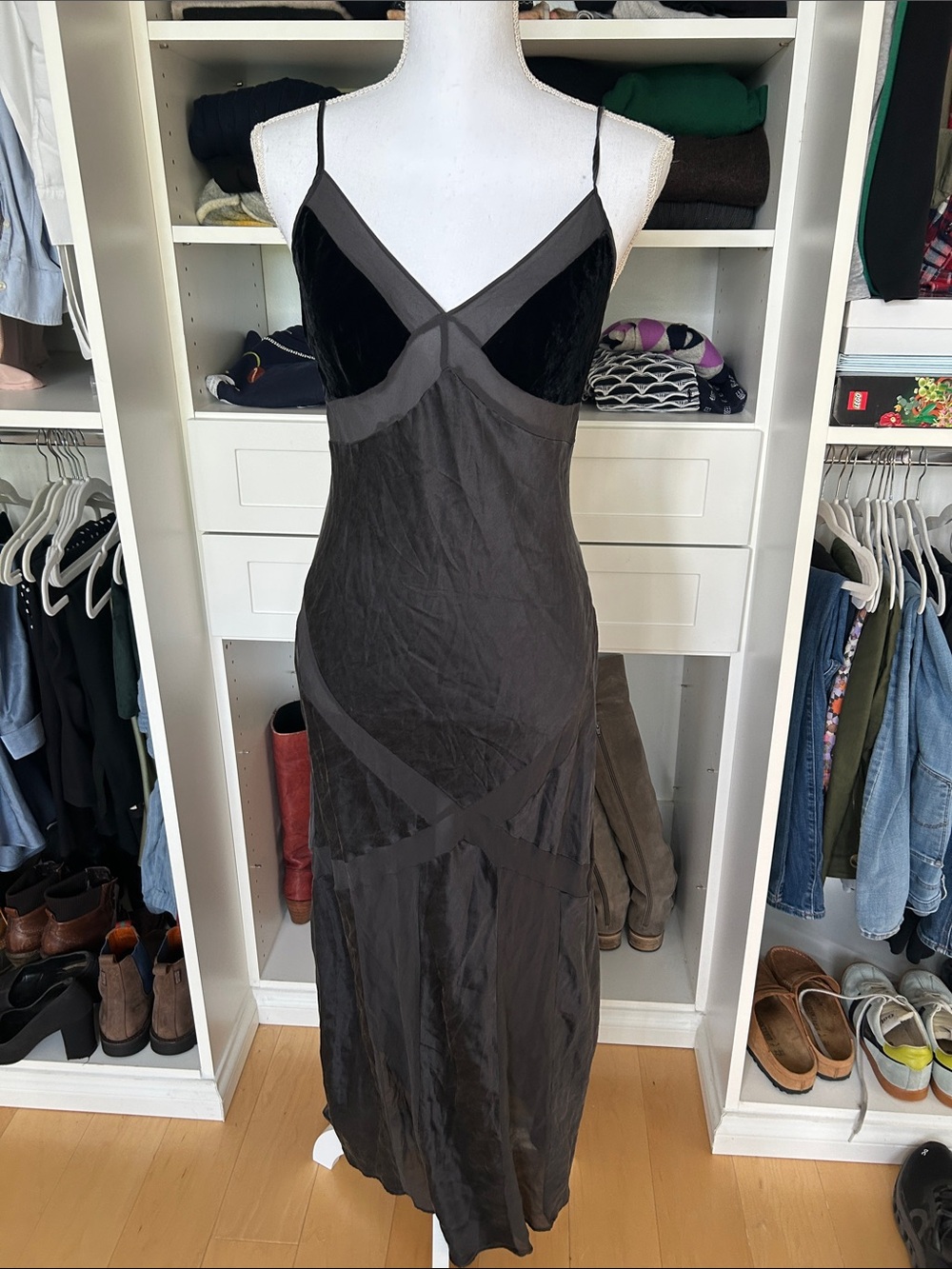 Victoria's Secret Black Slip with Velvet Bust